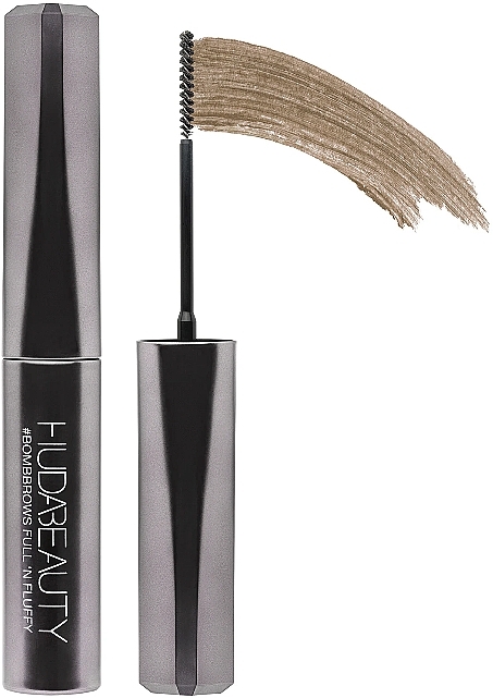 Brow Mascara - Huda Beauty Bombbrows Full N'Fluffy Fiber Gel — photo N3