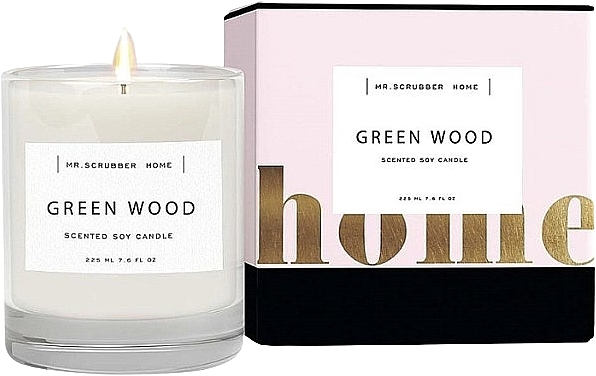 Mr.Scrubber Green Wood - Scented Candle — photo N2