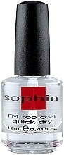 Fragrances, Perfumes, Cosmetics Quick Dry Crystal Top Coat - Sophin French Manicure Quick Dry