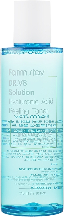 Acid Peeling Toner - FarmStay Dr.V8 Solution Hyaluronic Acid Peeling Toner — photo N21