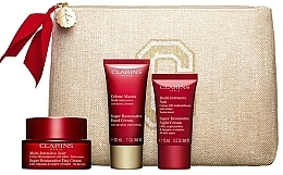 Fragrances, Perfumes, Cosmetics Set - Clarins Super Restorative Collection 2023 (cr/50ml + cr/15ml + h/cr/30ml + bag)