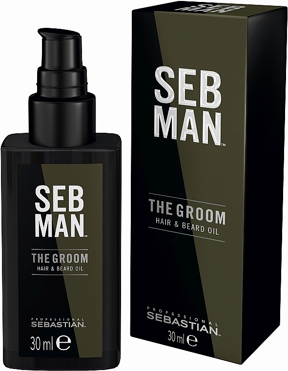 Hair & Beard Care Oil - Sebastian Professional SEB MAN The Groom Hair & Beard Oil — photo N1