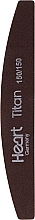 Nail File 150/150 - Heart Germany Half Titan Brown — photo N2