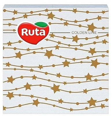 Serving Napkins 'Christmas Stars', two-layer, 33x33 cm, 18 pcs. - Ruta — photo N1