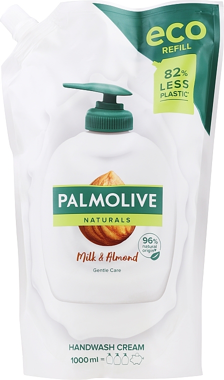 Gentle Care Liquid Hand Soap for Sensitive Skin - Palmolive Naturals Milk Almond Liquid Handwash Refill (refill) — photo N1