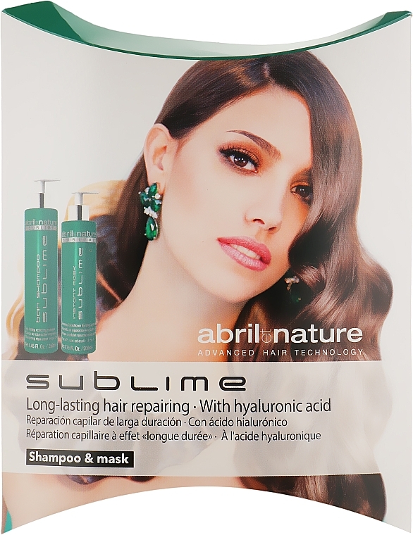 Set - Abril et Nature Hyaluronic Sublime (sh/30ml + mask/30ml) — photo N1