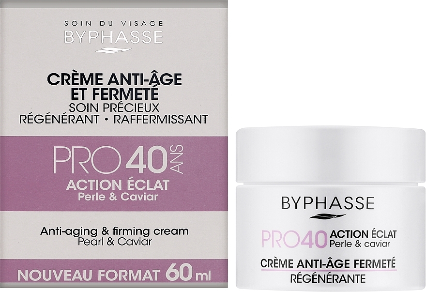 Anti-Aging Cream - Byphasse Anti-aging Cream Pro40 Years Pearl And Caviar — photo N2