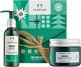 Set - The Body Shop Find Your Resilience Edelweiss Skincare Duo (cr/50ml + peel/100ml) — photo N1