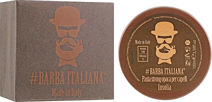 Matte Strong Hold Hair Paste - Barba Italiana Insolia — photo N16