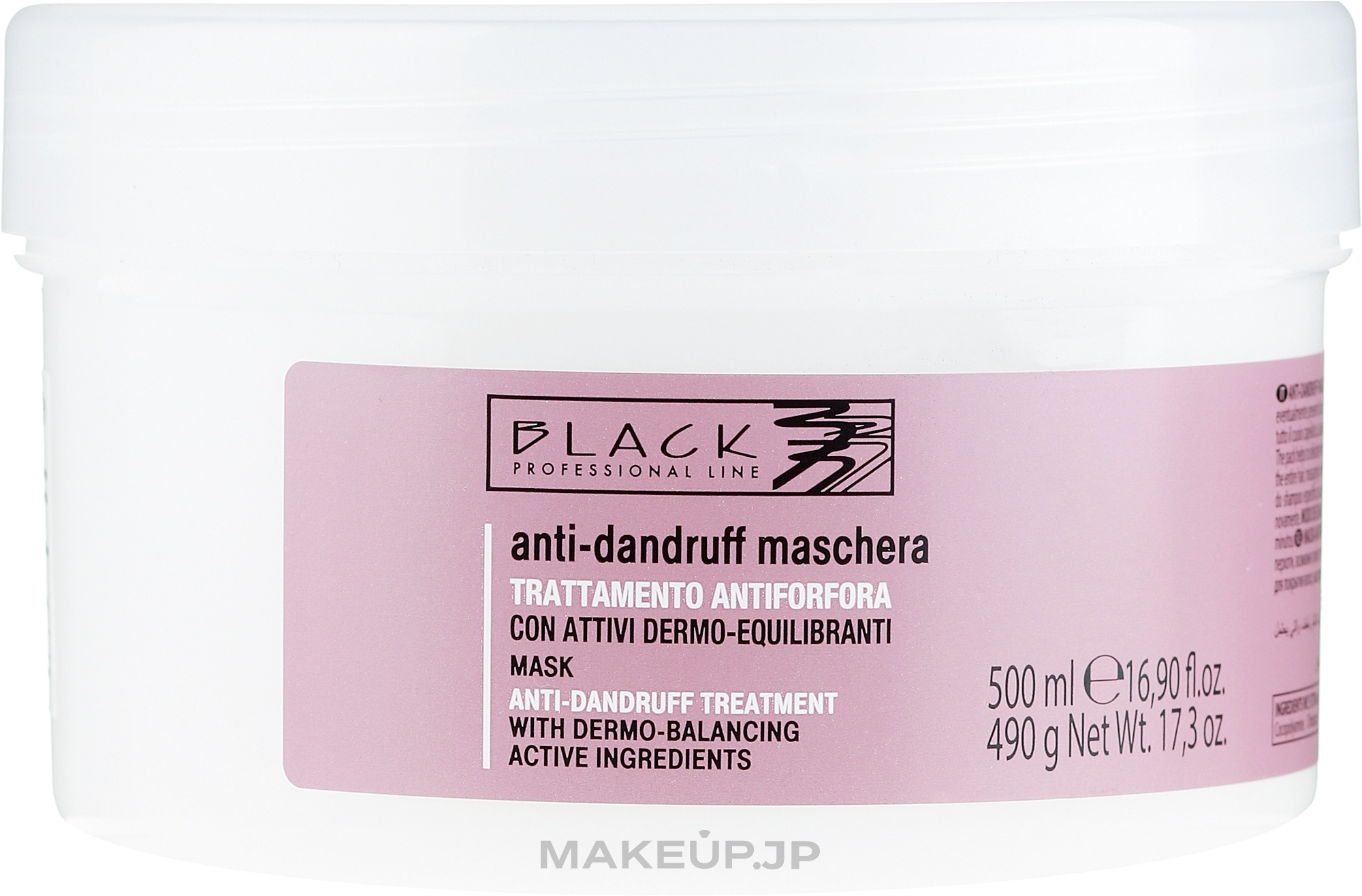 Anti-Dandruff Cream Mask - Black Professional Line Anti-Dandruff Mask — photo 500 ml