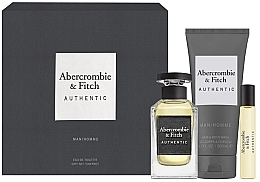 Fragrances, Perfumes, Cosmetics Abercrombie & Fitch Authentic Men - Set (edt/100ml + edt/15ml + sh/gel/200ml)