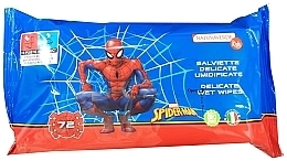 Baby Wipes, 72 pcs - Naturaverde Kids Spiderman Delicate Wet Wipes — photo N1