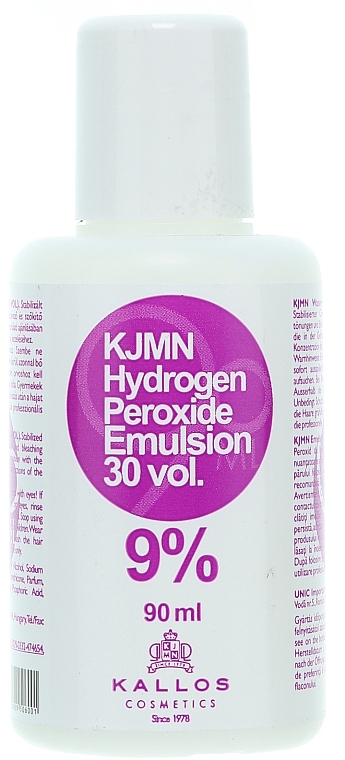 Hair Developer 9% - Kallos Cosmetics KJMN Hydrogen Peroxide Emulsion — photo N4