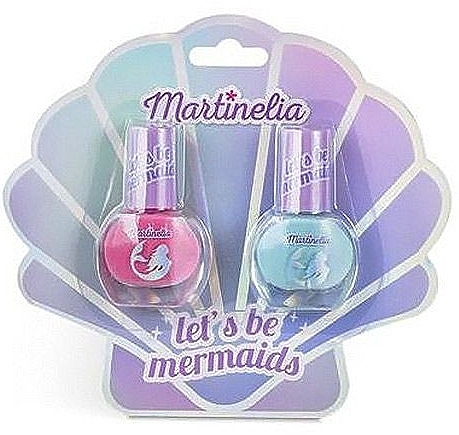 Nail Polish Set 'The Little Mermaid', 2 pcs - Martinelia Lets Be Mermaids Nail Duo Set (nail/polish/2x4ml) — photo N1