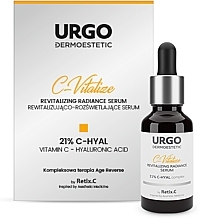 Fragrances, Perfumes, Cosmetics Repairing & Brightening Face Serum - Urgo Dermoestetic C-Vitalize Revitalizing Radiance Serum 21% C-Hyal