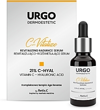 Repairing & Brightening Face Serum - Urgo Dermoestetic C-Vitalize Revitalizing Radiance Serum 21% C-Hyal — photo N1