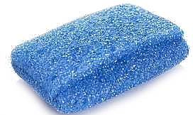 Body Sponge with Soap Pocket, blue - Sanel — photo N1