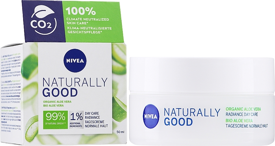 Aloe Day Cream - Nivea Naturally Good Organic Aloe Vera — photo N1