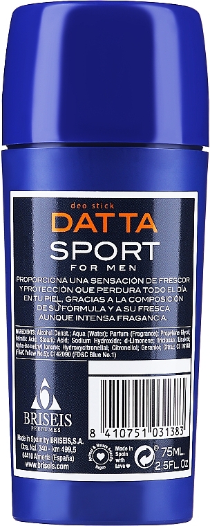 Deodorant Stick 'Data Sport for Men' - Tulipan Negro Deo Stick — photo N3