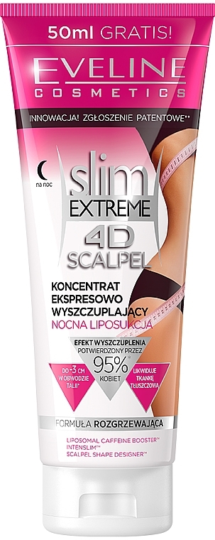 Anti-Cellulite Cream - Eveline Cosmetics Slim Extreme 4D Scalpel Night Liposuction — photo N1