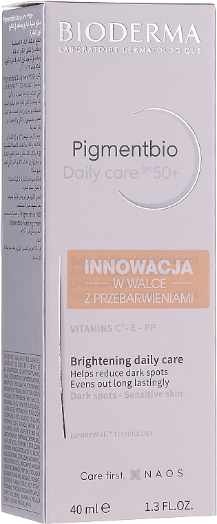 Face Cream - Bioderma Pigmentbio Daily Care Brightening Daily Care SPF 50+ — photo N1