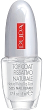 Fragrances, Perfumes, Cosmetics Top Coat - Pupa Sos Nail Repair Natural Fixing Top Coat