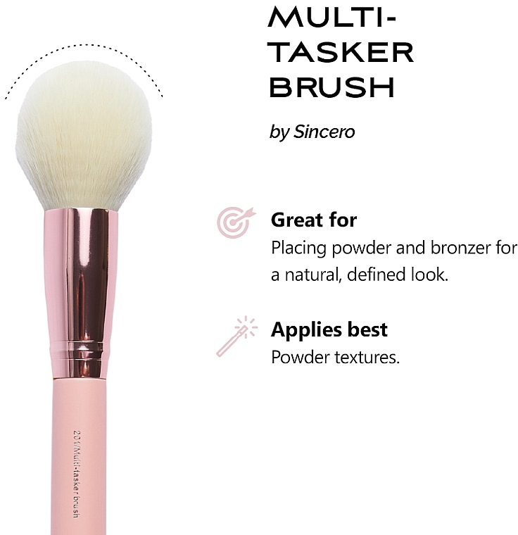 Bronzer Brush - Sincero Salon Multi-Tasker Brush — photo N2