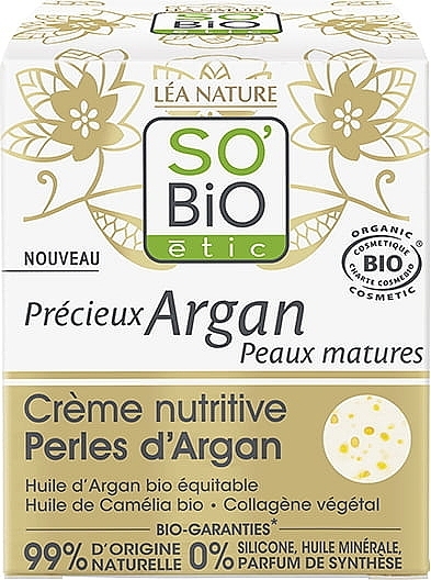 Nourishing Daily Argan Cream - So'Bio Argan Nourishing Cream — photo N1