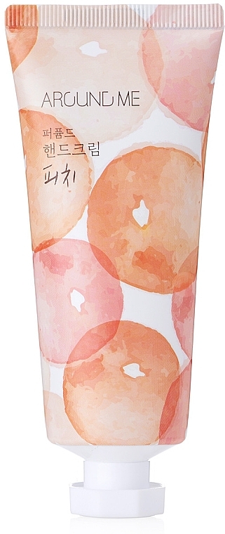 Peach Hand Cream - Welcos Around Me Perfumed Hand Cream Peach — photo N1