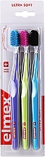 Fragrances, Perfumes, Cosmetics Toothbrush, ultra soft, purple+light green+blue - Elmex Swiss Made