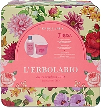 L'Erbolario Acqua Di Profumo 3 Rosa - Kit (cr/200ml + sh/gel/250ml) — photo N1