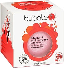 Hibiscus & Acai Berry Bath Bomb - Bubble T Bath Fizzer Hibiscus & Acai Berry — photo N1