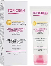 Fragrances, Perfumes, Cosmetics Ultra Moisturizing Sunscreen Cream for Face and Body SPF50+ - Topicrem Ultra-Moisturizing Face & Body Cream SPF50+ 