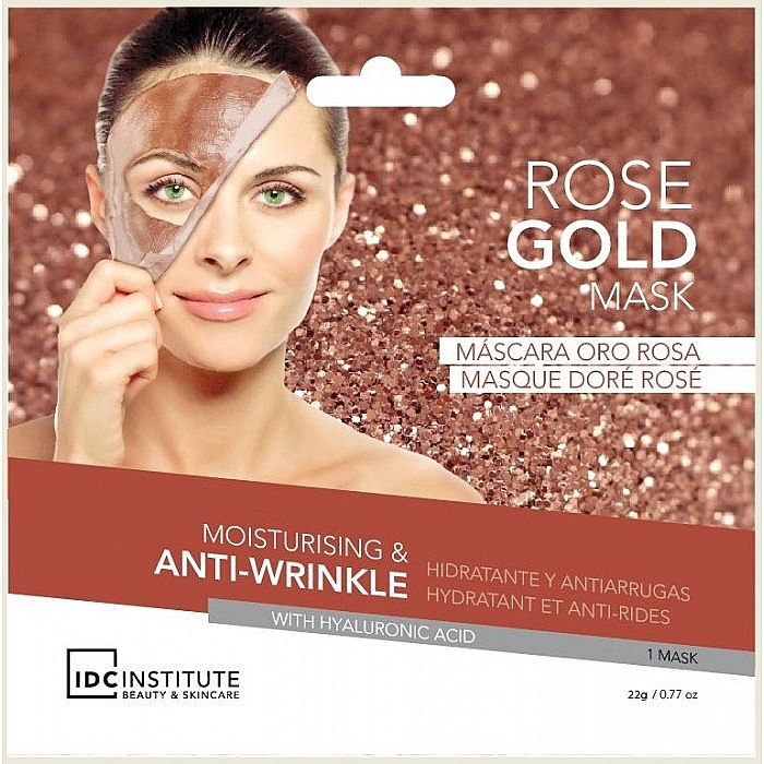 Moisturizing Anti-wrinkle Mask - IDC Institute Rose Gold Mask — photo N1