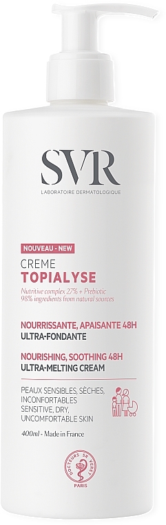 Nourishing & Soothing Face & Body Cream - SVR Topialyse Nourishing Soothing 48H Cream — photo N2