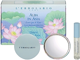 Fragrances, Perfumes, Cosmetics L'Erbolario Alba in Asia - Kit (powder/8.5 g + lip/gloss/7.5 ml + mirror)