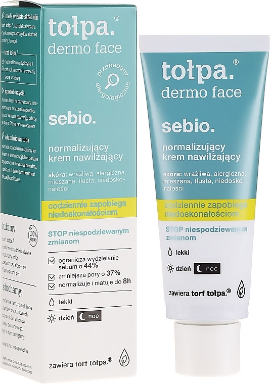 Normalizing Moisturizing Face Cream - Tolpa Dermo Sebio Face Cream — photo N3