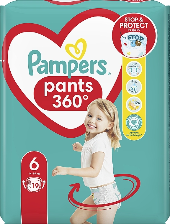 Diaper Pants, size 6, 15+ kg, 19 pcs - Pampers Pants — photo N28