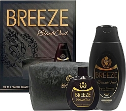 Fragrances, Perfumes, Cosmetics Breeze Black Oud - Set (shower gel/400ml + deo/100ml + cosm bag/1pc)
