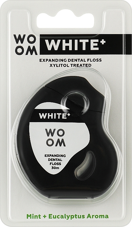 Dental Floss with Mint & Eucalyptus Flavor, 30 m - Woom White Expanding Dental Floss — photo N3