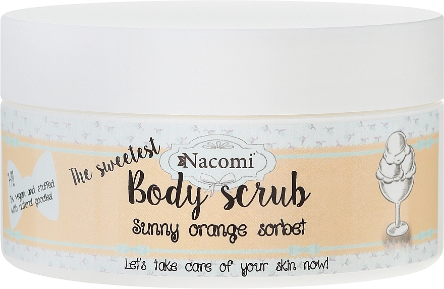 Body Scrub "Orange Sorbet" - Nacomi Sunny Orange Sorbet Body Scrub — photo N3