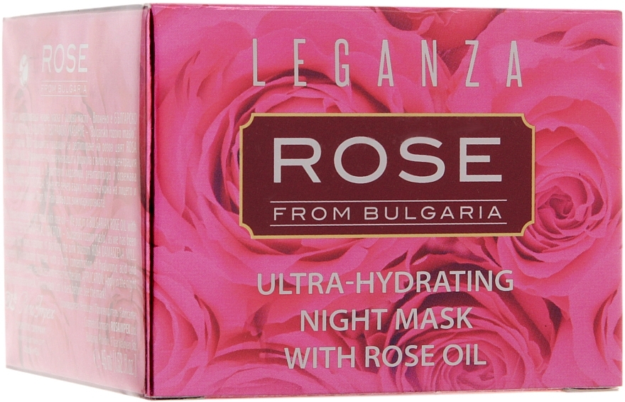 Ultra-Moisturizing Night Mask with Rose Oil - Leganza Rose Ultra-Hydrating Night Mask — photo N2