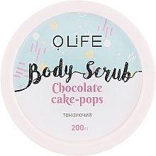 Fragrances, Perfumes, Cosmetics Body Scrub "Chocolate Cake Pops" - O.life Body Scrub Chocolate Cake-Pops