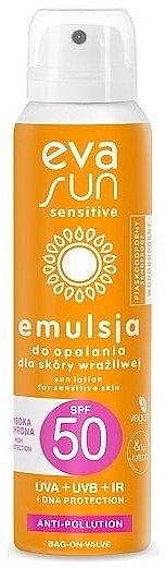 Sunscreen Emulsion for Sensitive Skin - Eva Natura Sun Sensitive Emulsion SPF50 — photo N1