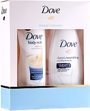 Fragrances, Perfumes, Cosmetics Set - Dove Beauty (gel/250/ml + milk/250ml)