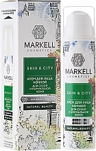 Fragrances, Perfumes, Cosmetics Night Face Cream "Snow Mushroom" for Dry and Normal Skin - Markell Cosmetics Skin&City Face Cream