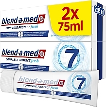 Set - Blend-A-Med 3D White Extra Fresh (toothpaste/2*75ml) — photo N2