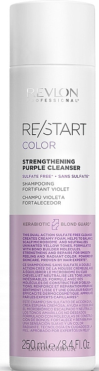 Shampoo for Colored Hair - Revlon Professional Restart Color Purple Cleanser — photo N2