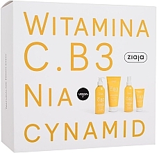 Fragrances, Perfumes, Cosmetics Set - Ziaja Vitamin C.B3 Niacinamide Set (f/cr/50ml + f/gel/190ml + b/balm/200ml + f/tonic/190ml)
