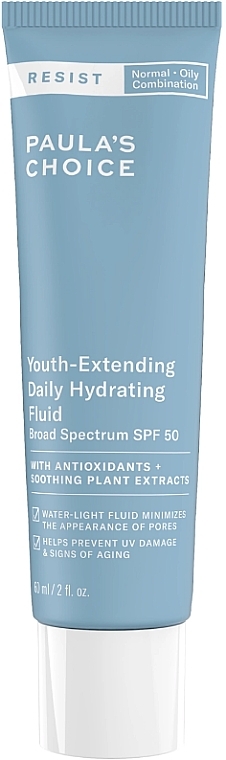 保湿 フェイス ＆ ボディ エマルジョン SPF50 - Paula's Choice Resist Youth-Extending Daily Hydrating Fluid SPF50	 — photo N1